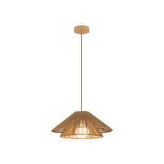 Suspension ZAMBELIS D400 E27 DESIGN Corde de Papier Naturelle Sans Source 25429