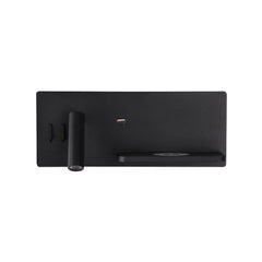 Applique Murale ZAMBELIS Gauche 3W+6W Direct/Indirect 3-en-1 DESIGN Noir Mat 25183