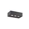 Applique Exterieure ZAMBELIS 3x4,5W Asymetrique IP54 DESIGN Graphite E518