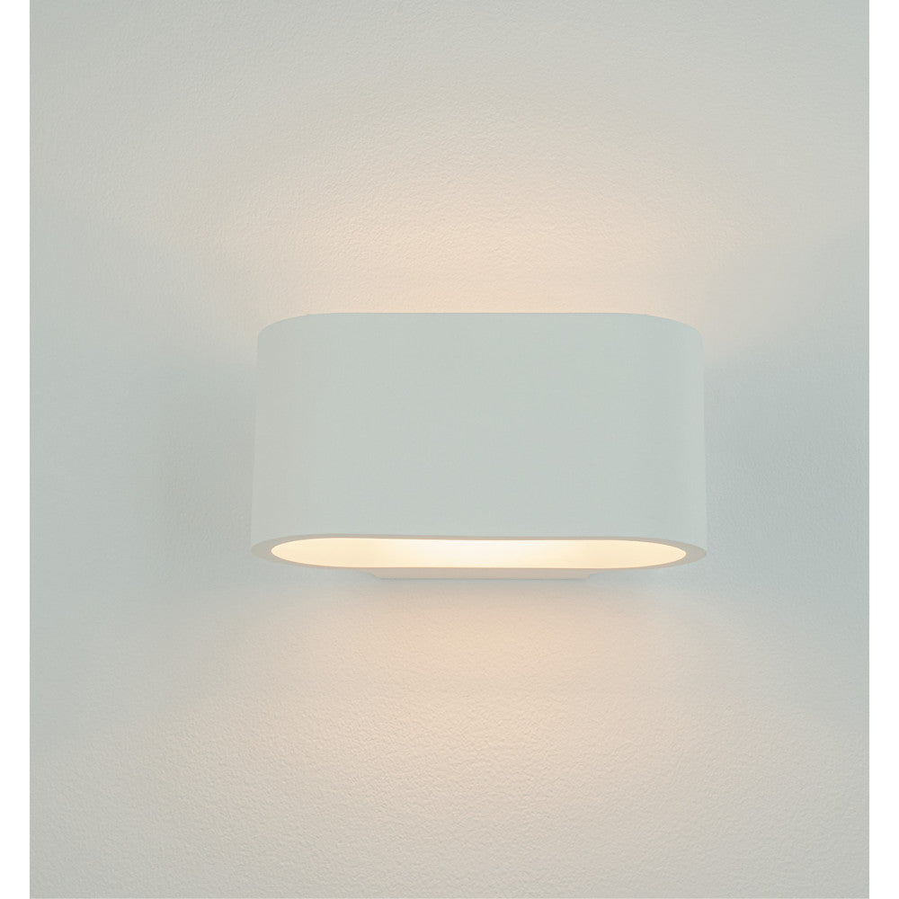 Applique Murale ZAMBELIS G9 Direct/Indirect DESIGN Blanc Platre Sans Source 25382