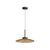 Suspension ZAMBELIS D500 31W Direct/Indirect CCT Dimmable DESIGN Verre Brun et Noir Mat 25274