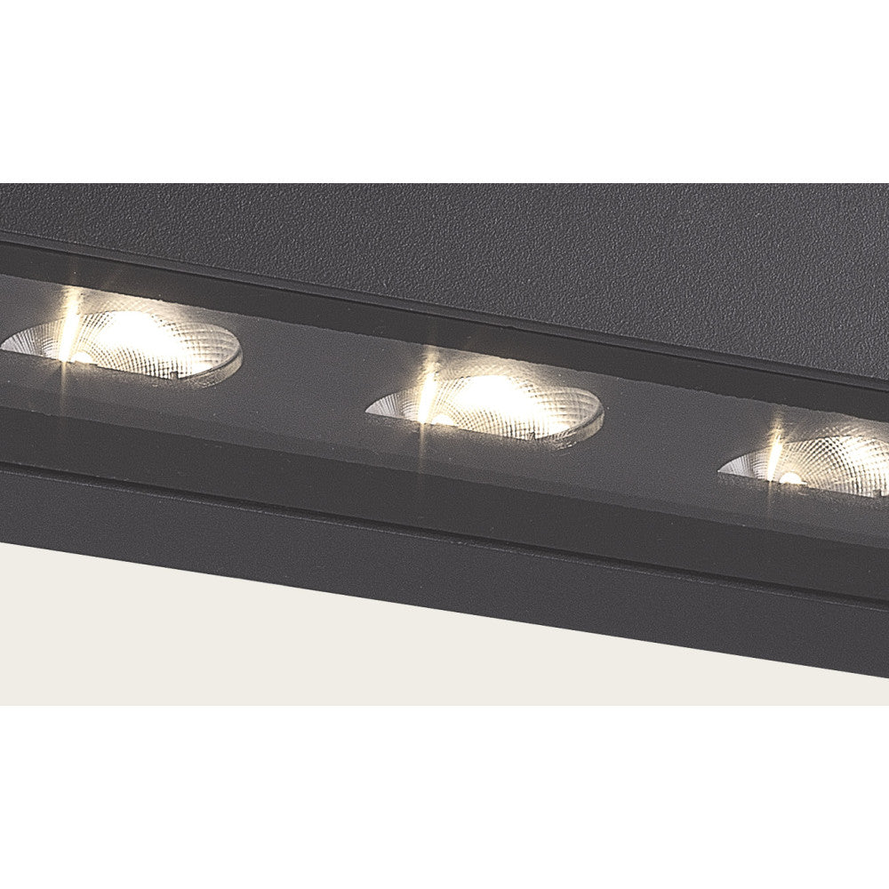 Applique Exterieure ZAMBELIS 3x4,5W Asymetrique IP54 DESIGN Graphite E518