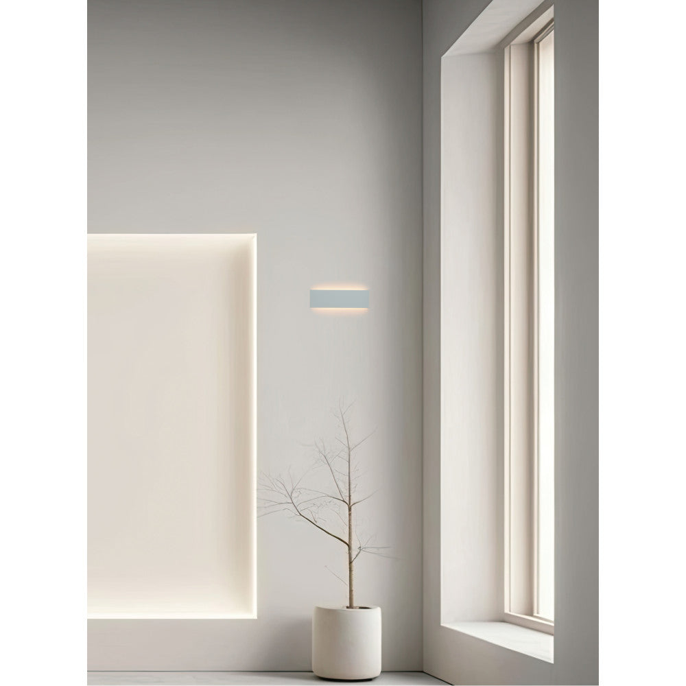 Applique Murale ZAMBELIS 8W Direct/Indirect DESIGN Blanc Platre 25380