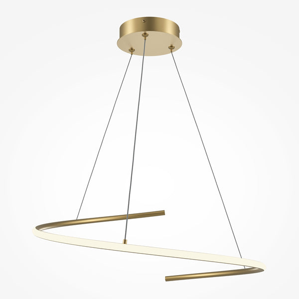 Curve Pendelleuchte goldfarben