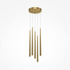 Kaskaden-Pendelleuchte goldfarben