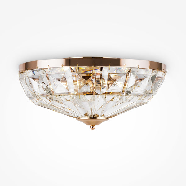 Facet Deckenleuchte goldfarben