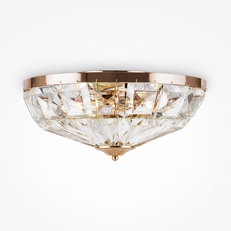 Facet Deckenleuchte goldfarben