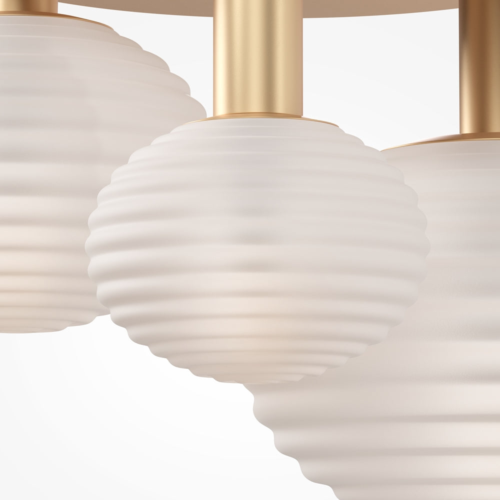 Goldfarbene Deckenleuchte Reels