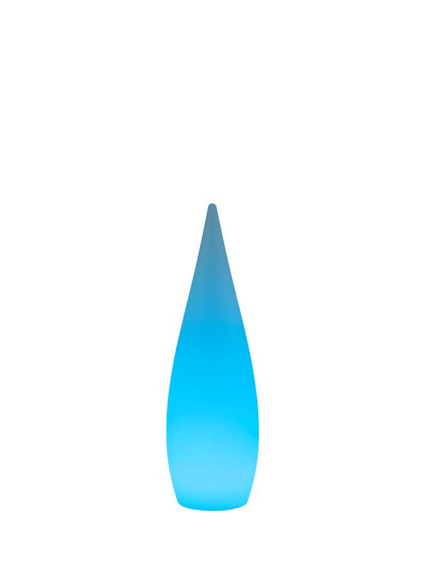 Lampe extérieure Palmas blanche, H 80 cm