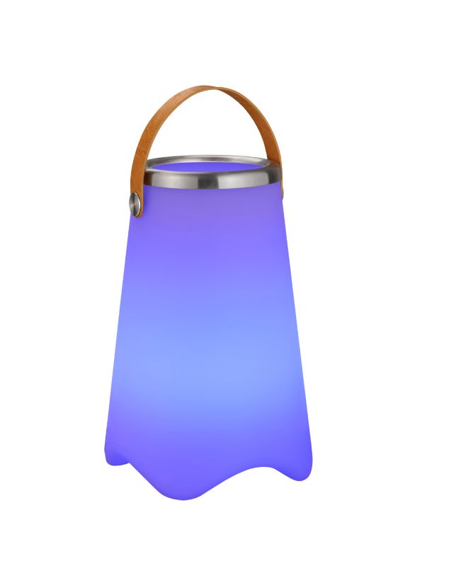 Modèle bleu dégradé violet de la lampe nomade, vue de face