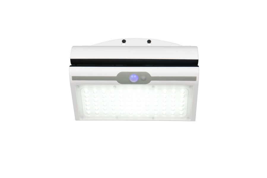 Gros plan de face sur la grille de LED allumées et le détecteur central.