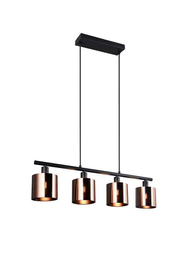 Suspension Jason 4 lumières bronze