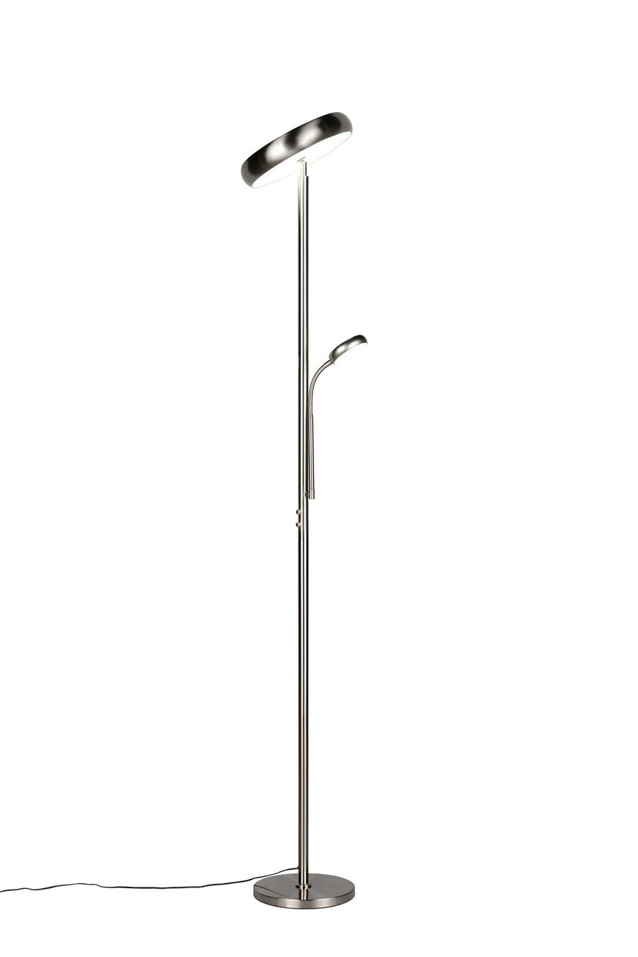 Lampadaire Palermo nickel satiné