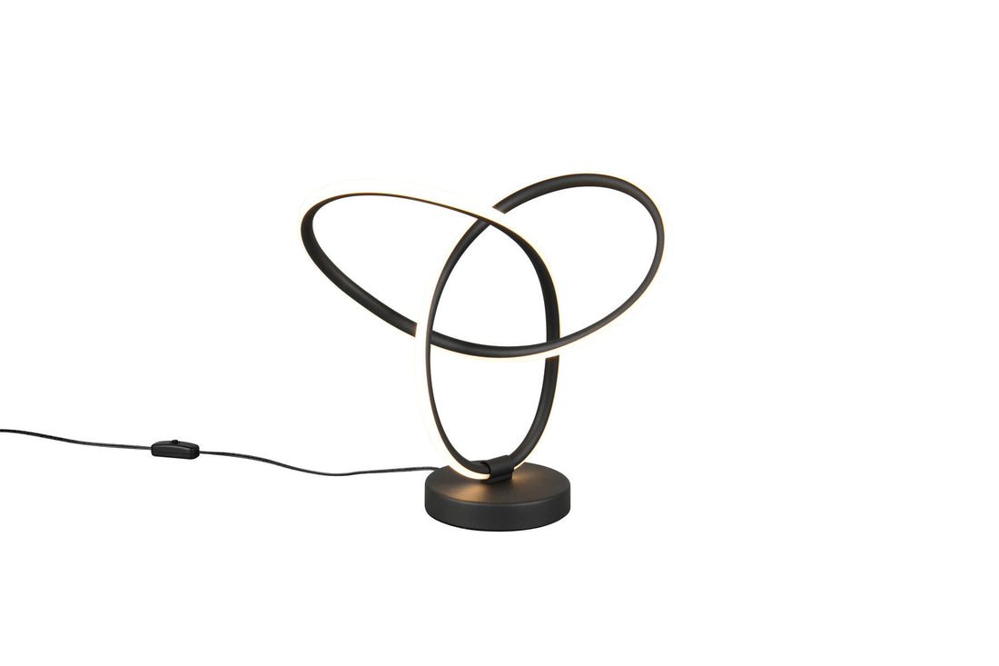 Lampe à poser Lando noire mat