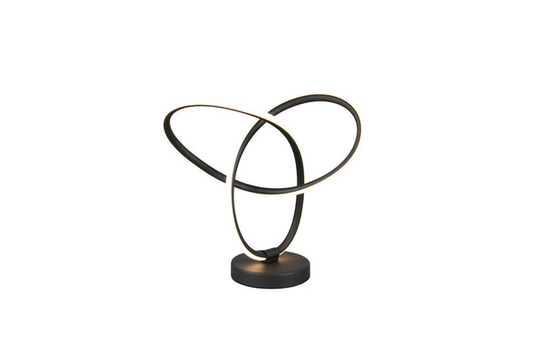 Lampe à poser Lando noire mat