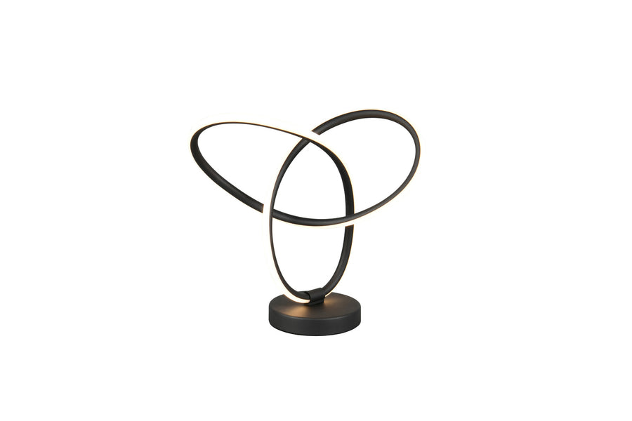 Lampe à poser Lando noire mat