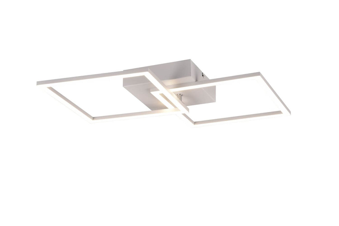 Plafonnier Trail blanc mat, L 60 cm