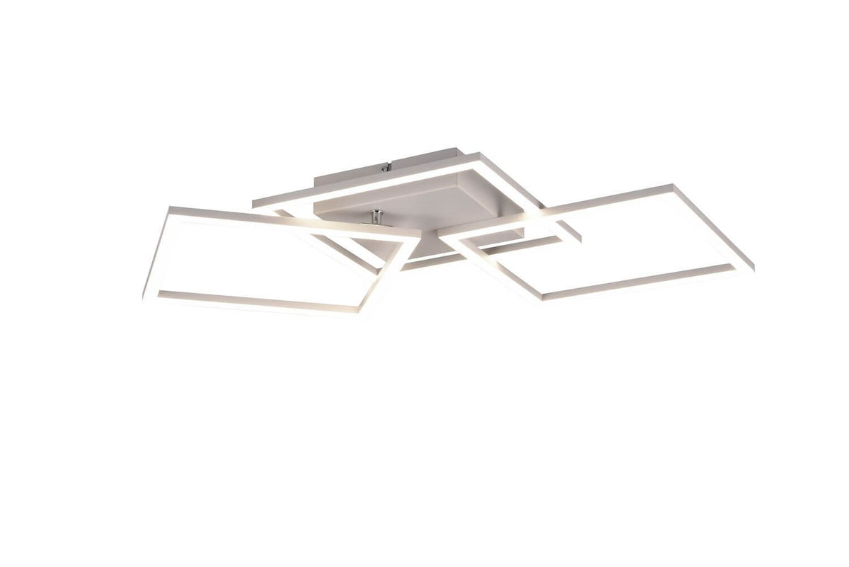 Plafonnier Trail blanc mat, L 74,5 cm