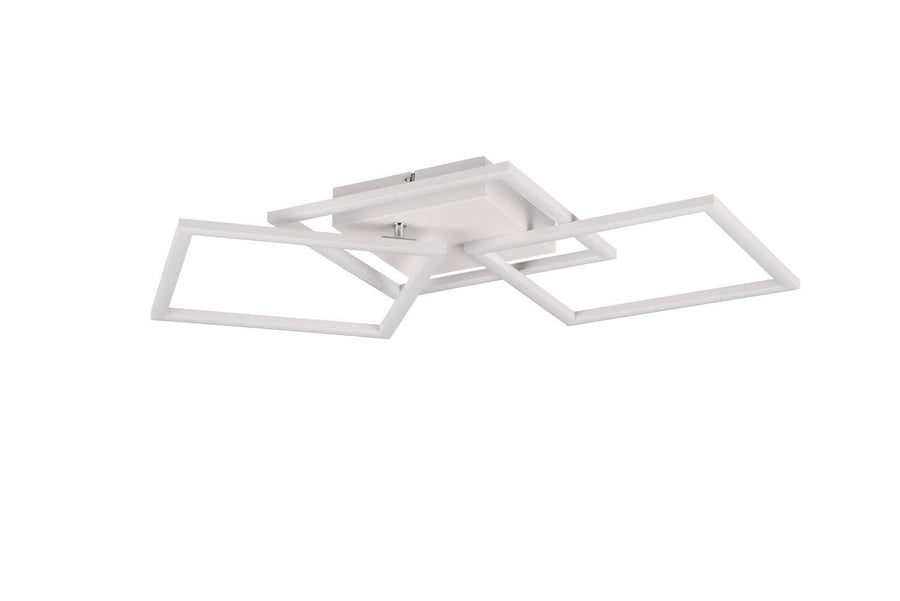 Plafonnier Trail blanc mat, L 74,5 cm