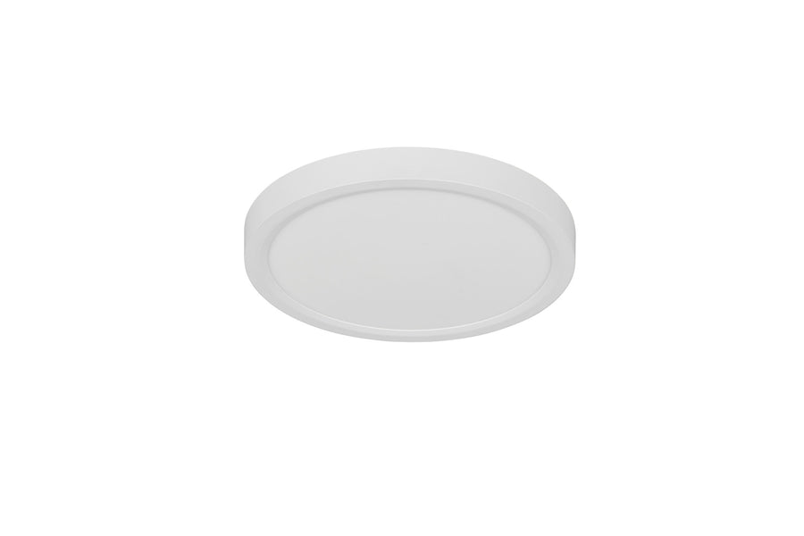 Profil du plafonnier extra-plat blanc mat, faible épaisseur du cerclage