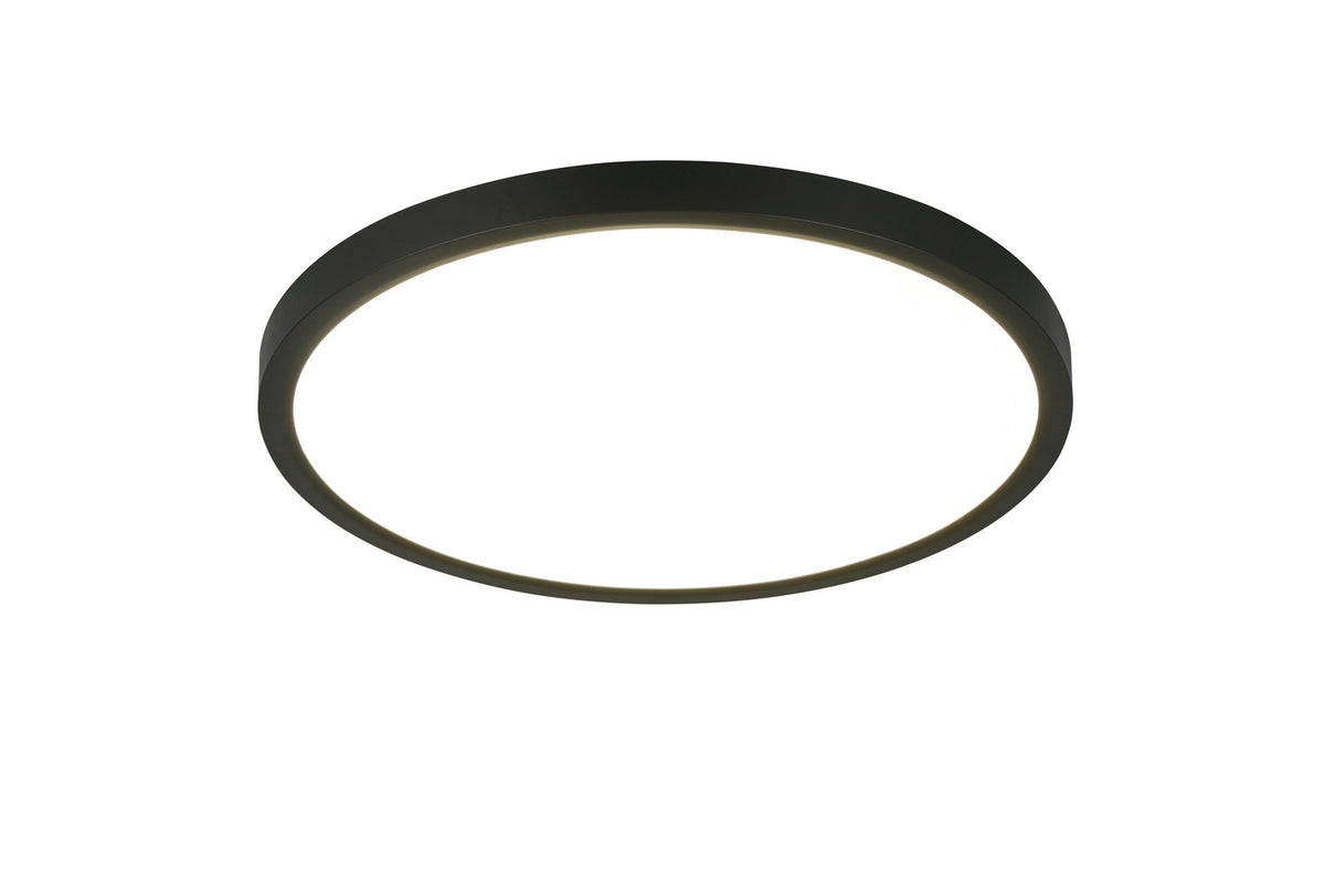 Plafonnier Draco noir mat, Ø 40 cm