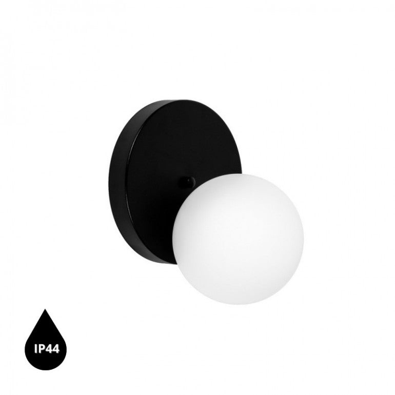 Applique murale REFA A IP44 Noir