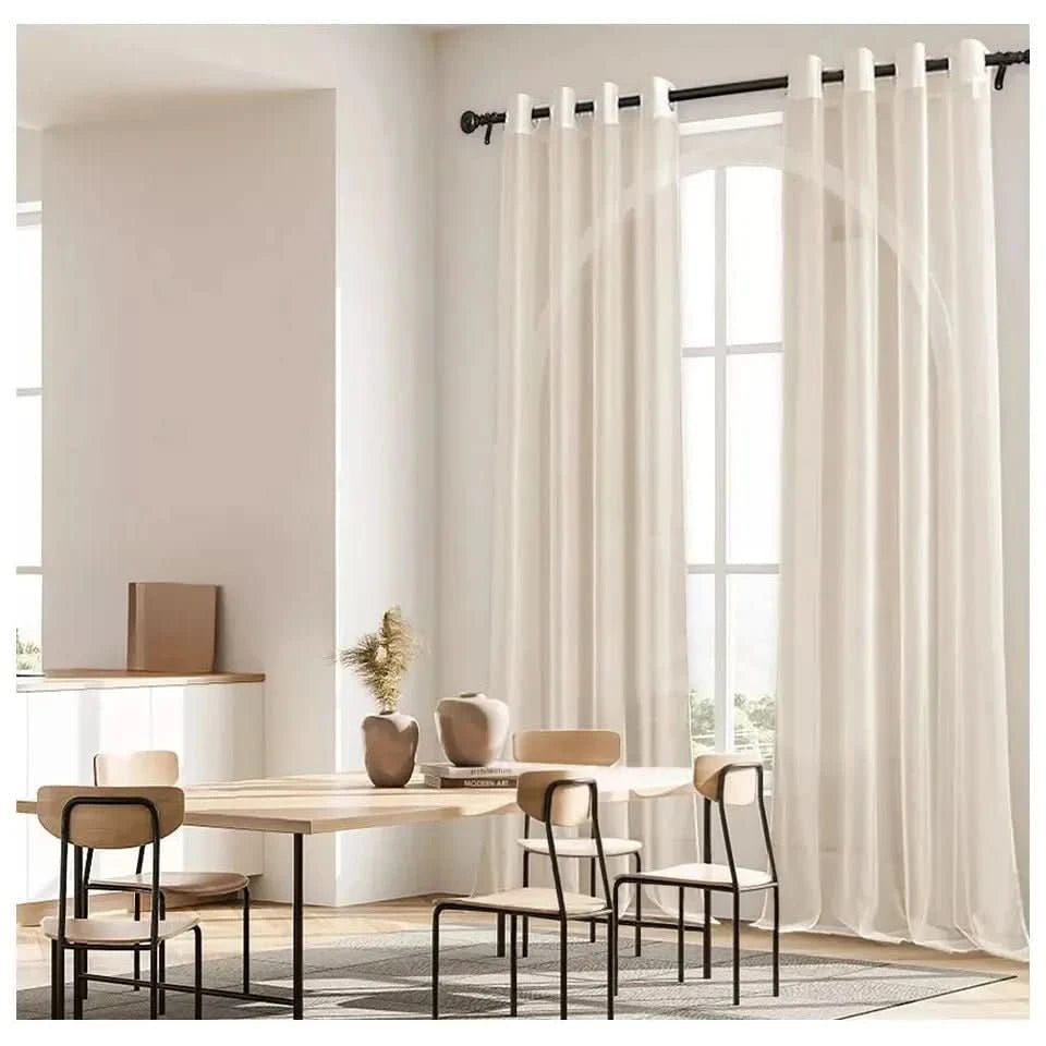 Rideau Voilage Beige | Voilage Sable - Designix Voilage Beige W500xL260cm 1pc