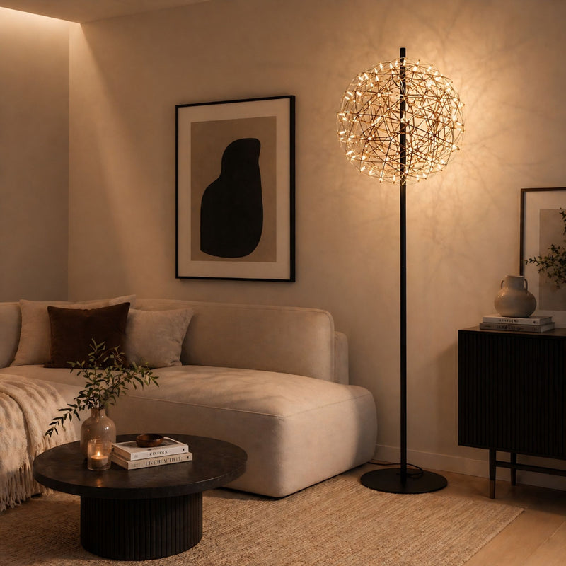 Lampadaire LED Atom, variateur tactile