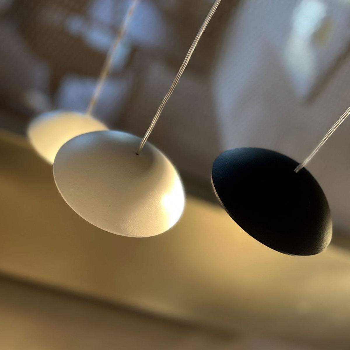 Suspension de table LED Santa Air 3 lumières, longueur 120 cm