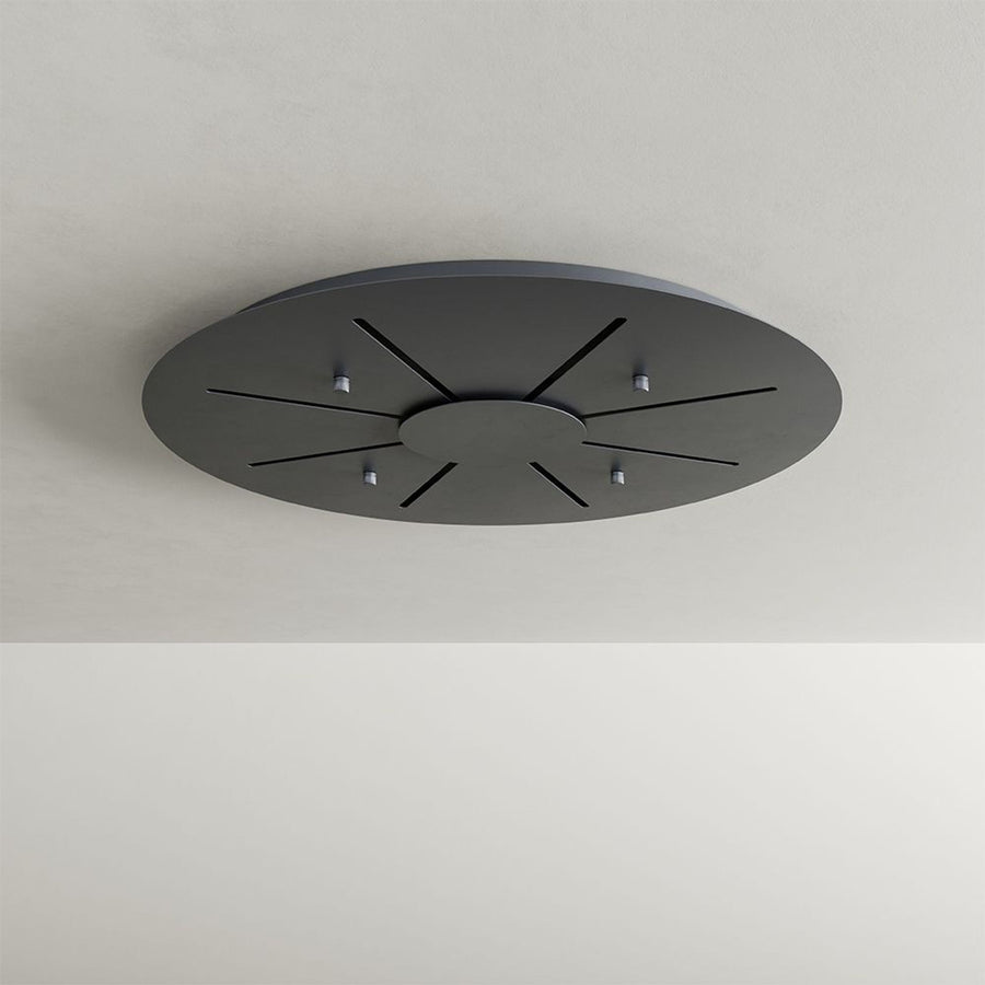 Suspension grande hauteur Velo 12 lumières, rosace Ø 80 cm, verres Ø 18, 20 et 25 cm