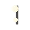 Applique murale SUN noire, double, modèle rond
