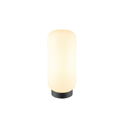 Lampe à poser Pantilo blanche, H 32,5 cm