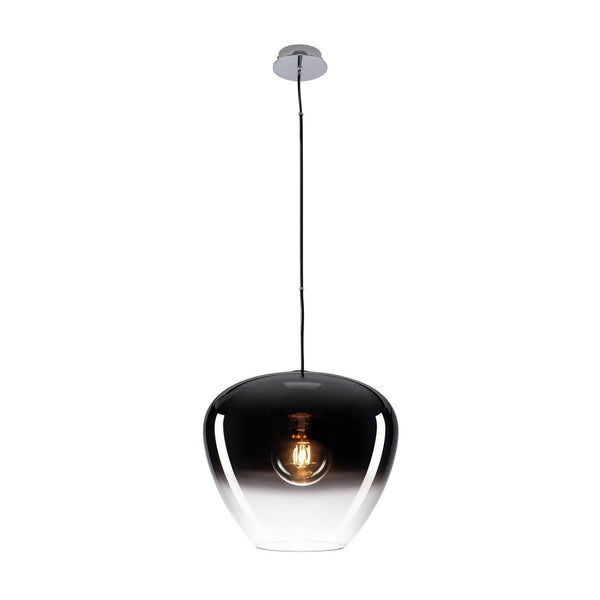 Suspension Pantilo chromée, verre