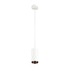 Suspension Numinos blanche et noire, H 18,5 cm