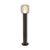 Lampadaire extérieur Ovalisk anthracite, verre, H 75 cm