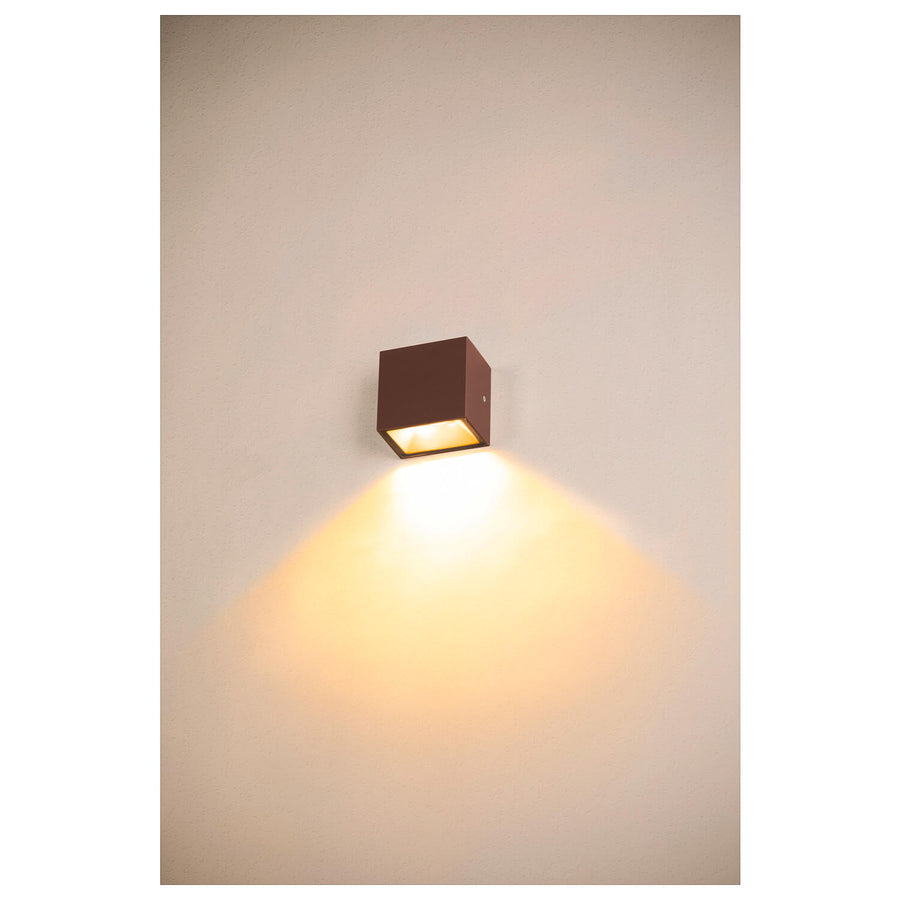 Applique extérieure Sitra rouille, L 11,8 cm