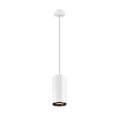 Suspension Numinos blanche et noire, H 25,8 cm, blanc chaud, faisceau 24°