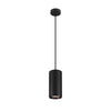 Suspension Numinos noire, H 25,8 cm, blanc neutre, faisceau 24°