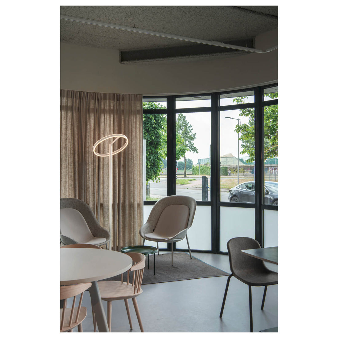 Lampadaire salon | One Blanc H 196 cm