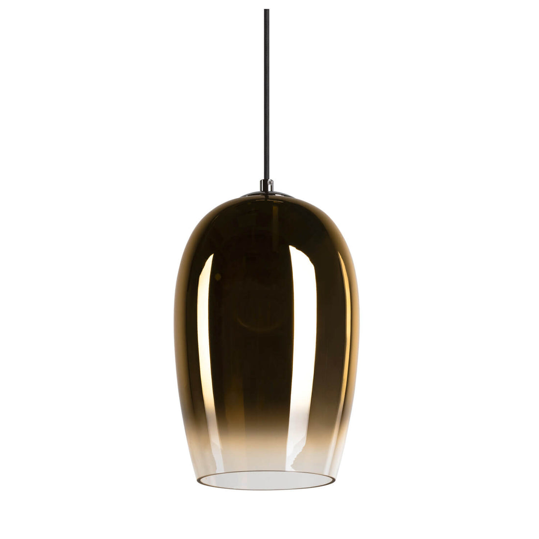 Suspension Pantilo dorée, verre