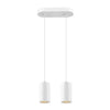 Suspension Asto 2 lumières blanche
