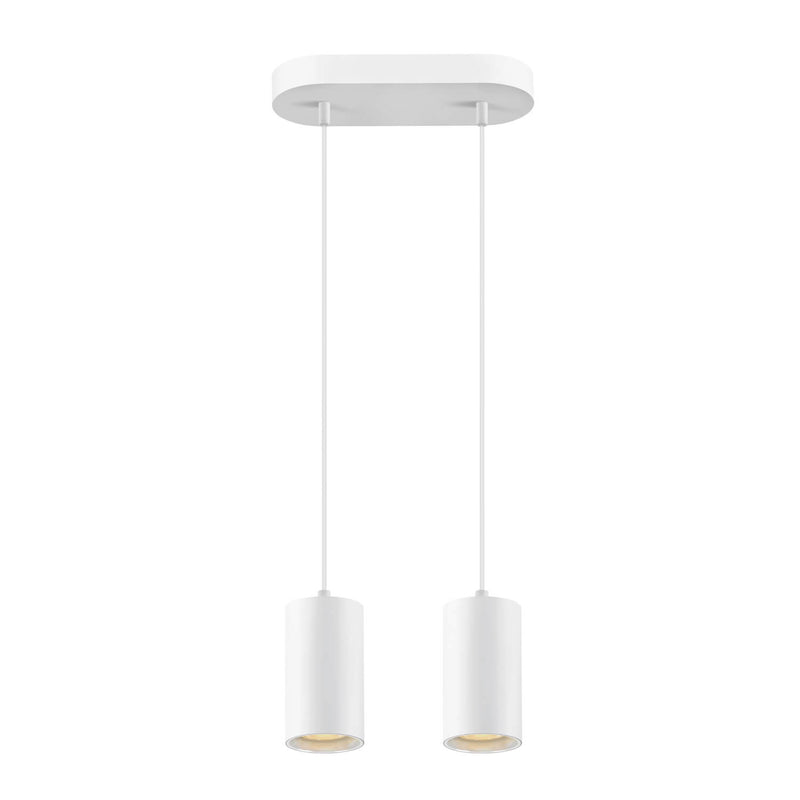 Suspension Asto 2 lumières blanche