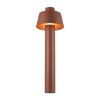 Lampadaire extérieur Photoni rouille, H 75 cm, Ø 25 cm