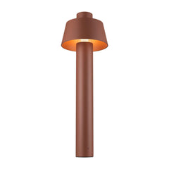 Lampadaire extérieur Photoni rouille, H 75 cm, Ø 25 cm
