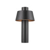 Lampadaire extérieur Photoni noir, H 45 cm