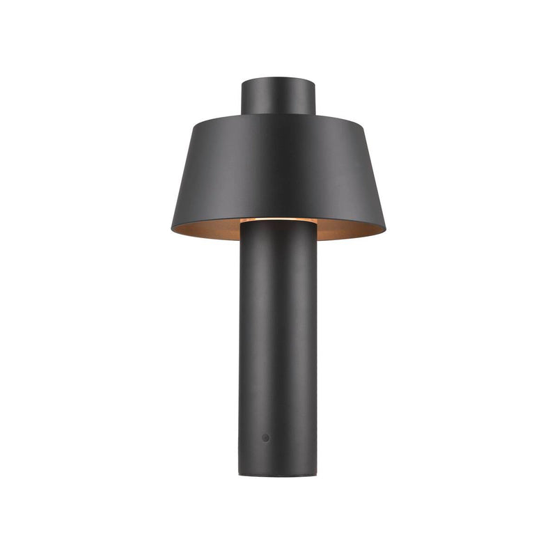 Lampadaire extérieur Photoni noir, H 45 cm