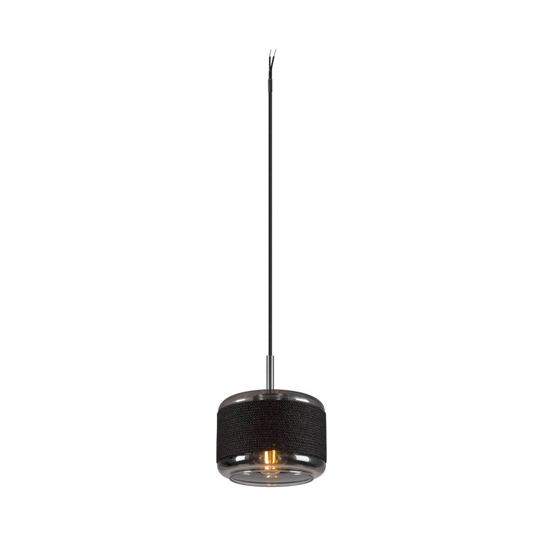 Suspension Pantilo Rope argentée, H 22 cm
