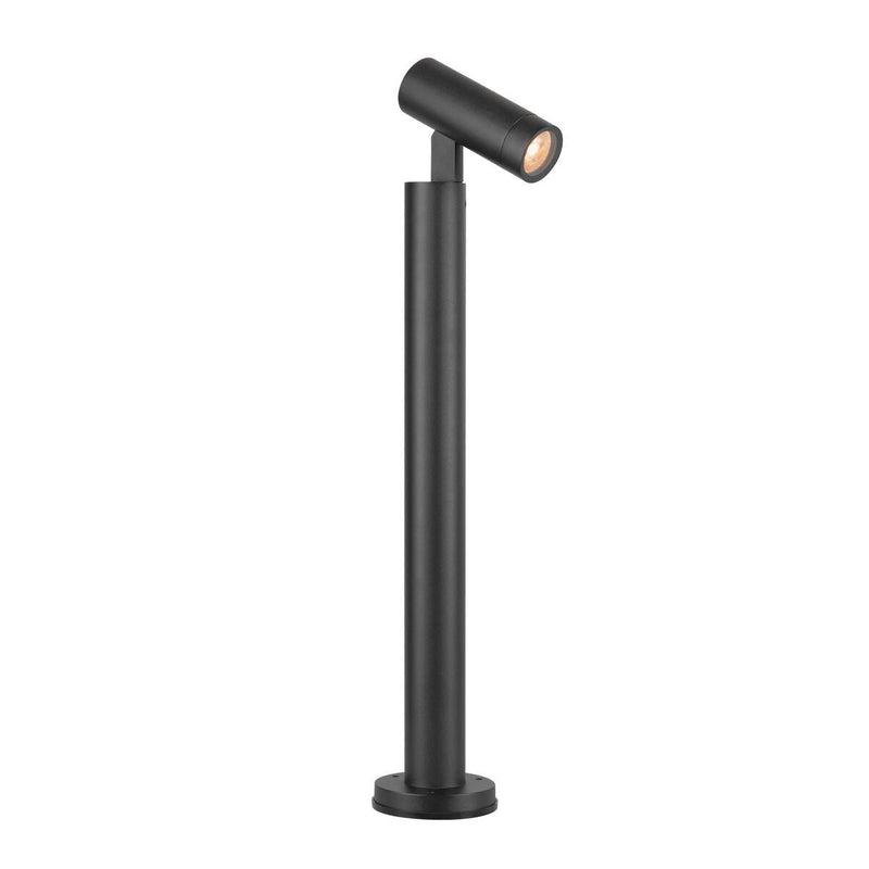 Lampadaire extérieur S-Tube noir, H 77 cm