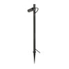 Lampadaire extérieur Helia noir, simple