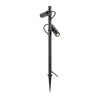 Lampadaire extérieur Helia noir, double